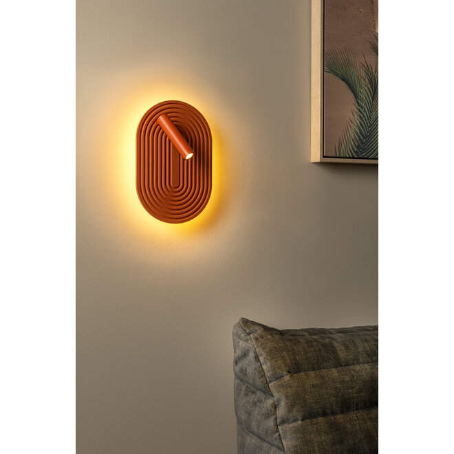 CARMINO - Wandlamp - LED - 1x12W 2700K - Terracotta - Essential