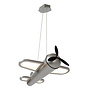FOKKER - Hanglamp Kinderkamer - LED - 1x28W 2500K - Grijs ijzer