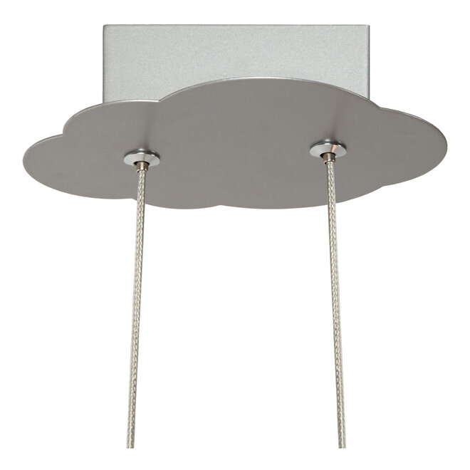 FOKKER - Hanglamp Kinderkamer - LED - 1x28W 2500K - Grijs ijzer