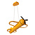 FOKKER - Hanglamp Kinderkamer - LED - 1x28W 2500K - Geel