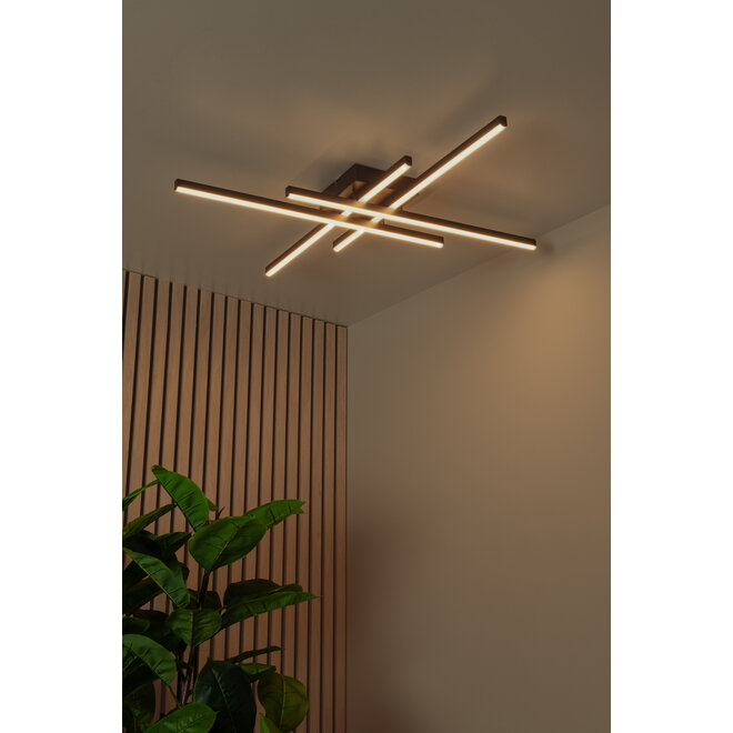 NOVAK - Plafonnière - LED Dimb. - CCT - 1x42W 2700K/4000K - Zwart