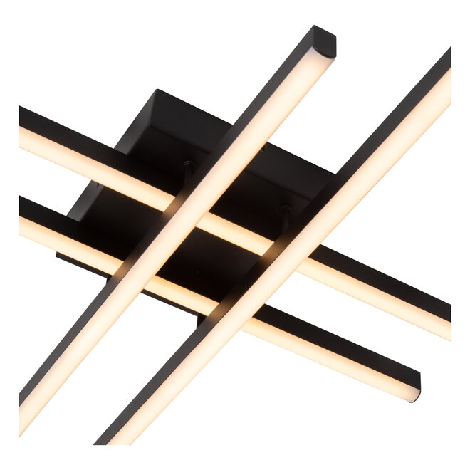 NOVAK - Plafonnière - LED Dimb. - CCT - 1x42W 2700K/4000K - Zwart
