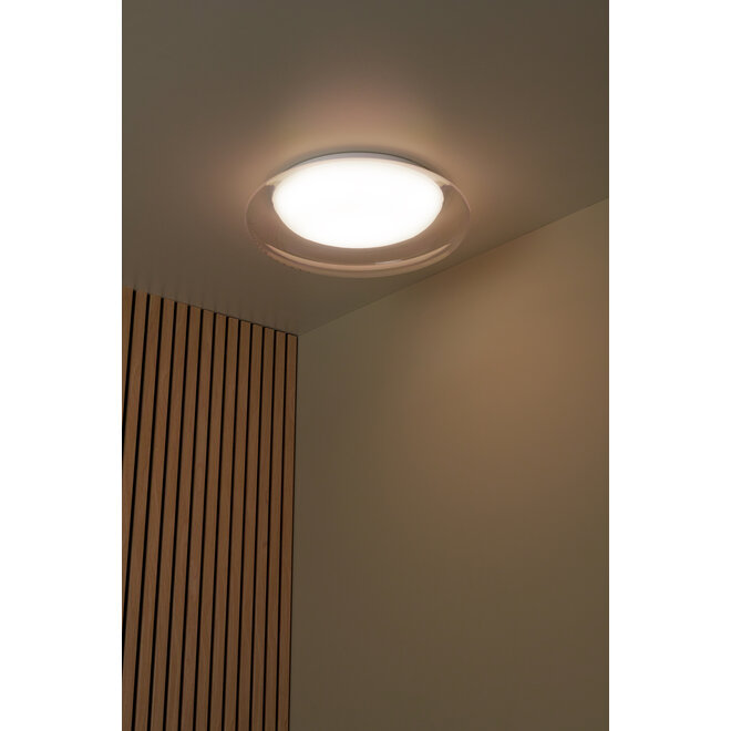 SKETES - Plafonnière - Ø 45,7 cm - LED Dimb. - CCT - 1x24W 2700K/4000K - Transparant