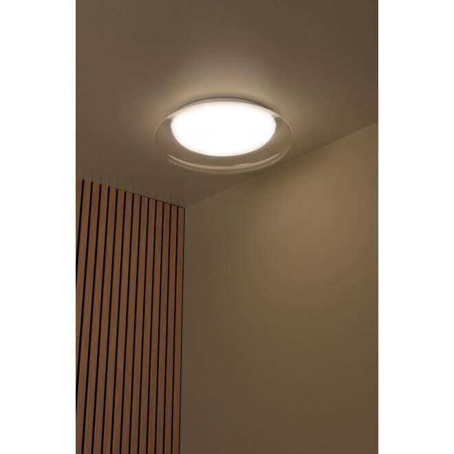 SKETES - Plafonnière - Ø 45,7 cm - LED Dimb. - CCT - 1x24W 2700K/4000K - Transparant