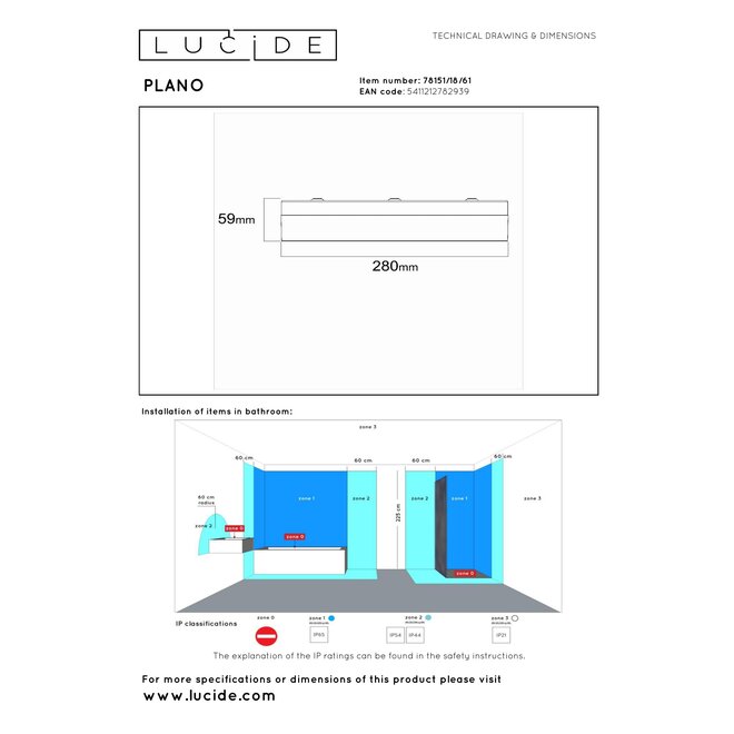 PLANO - Plafonnière Badkamer - Ø 28 cm - LED Dimb. - CCT - 1x16W 2700K/4000K - IP44 - Opaal