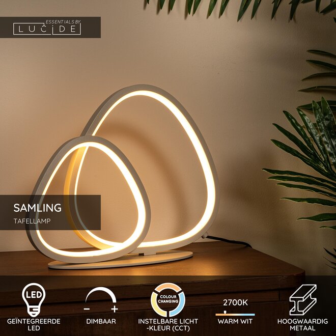 SAMLING - Tafellamp - LED Dimb. - CCT - 1x16W 2700K/4000K - Taupe - Essential