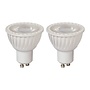2x MR16 - Led lamp - Ø 5 cm - LED Dimb. - GU10 (MR16) - 5W 3000K - Wit