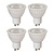 4x MR16 - Led lamp - Ø 5 cm - LED Dimb. - GU10 (MR16) - 5W 3000K - Wit