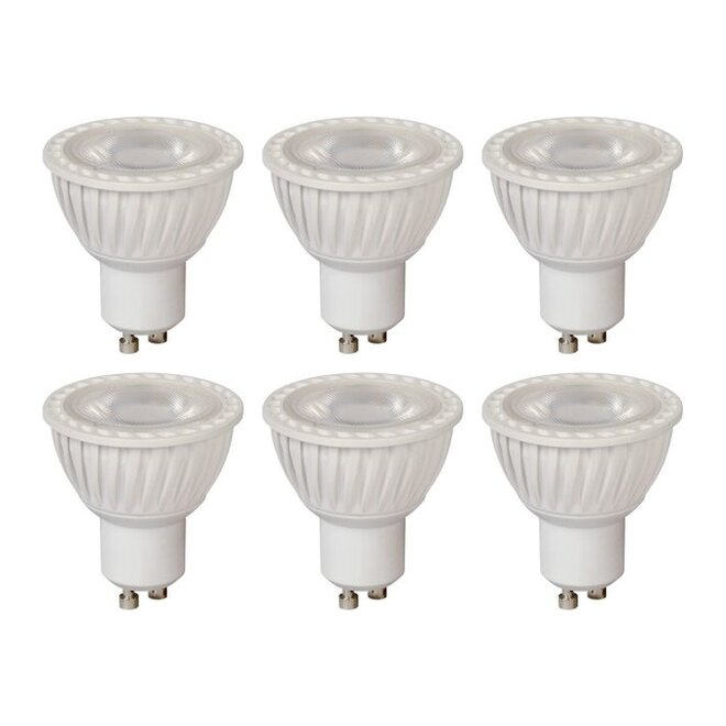 6x MR16 - Led lamp - Ø 5 cm - LED Dimb. - GU10 (MR16) - 5W 3000K - Wit