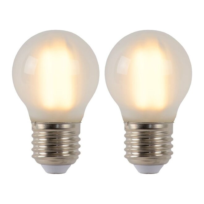 2x G45 - Filament lamp - Ø 4,5 cm - LED Dimb. - E27 - 4W 2700K - mat