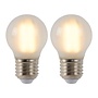 2x G45 - Filament lamp - Ø 4,5 cm - LED Dimb. - E27 - 4W 2700K - mat