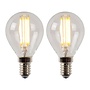 2x P45 - Filament lamp - Ø 4,5 cm - LED Dimb. - E14 - 4W 2700K - Transparant