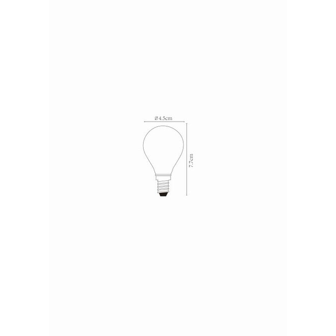 2x P45 - Filament lamp - Ø 4,5 cm - LED Dimb. - E14 - 4W 2700K - Transparant