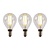 3x P45 - Filament lamp - Ø 4,5 cm - LED Dimb. - E14 - 4W 2700K - Transparant