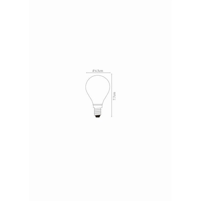 3x P45 - Filament lamp - Ø 4,5 cm - LED Dimb. - E14 - 4W 2700K - Transparant
