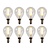 8x P45 - Filament lamp - Ø 4,5 cm - LED Dimb. - E14 - 4W 2700K - Transparant