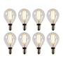 8x P45 - Filament lamp - Ø 4,5 cm - LED Dimb. - E14 - 4W 2700K - Transparant