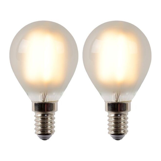 2x P45 - Filament lamp - Ø 4,5 cm - LED Dimb. - E14 - 4W 2700K - mat