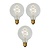3x G95 - Filament lamp - Ø 9,5 cm - LED Dimb. - E27 - 4,9W 2700K - Transparant
