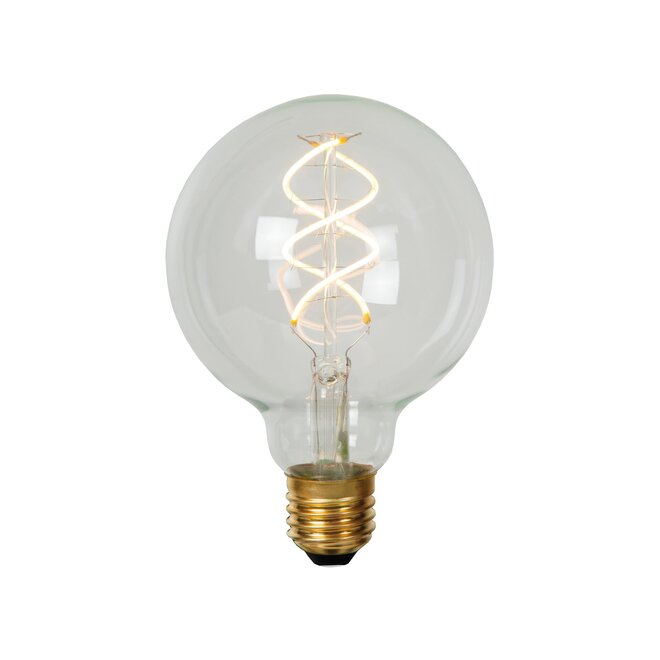 3x G95 - Filament lamp - Ø 9,5 cm - LED Dimb. - E27 - 4,9W 2700K - Transparant