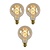 3x G95 - Filament lamp - Ø 9,5 cm - LED Dimb. - E27 - 4,9W 2200K - Amber