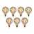 7x G95 - Filament lamp - Ø 9,5 cm - LED Dimb. - E27 - 4,9W 2200K - Amber