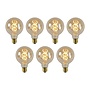 7x G95 - Filament lamp - Ø 9,5 cm - LED Dimb. - E27 - 4,9W 2200K - Amber