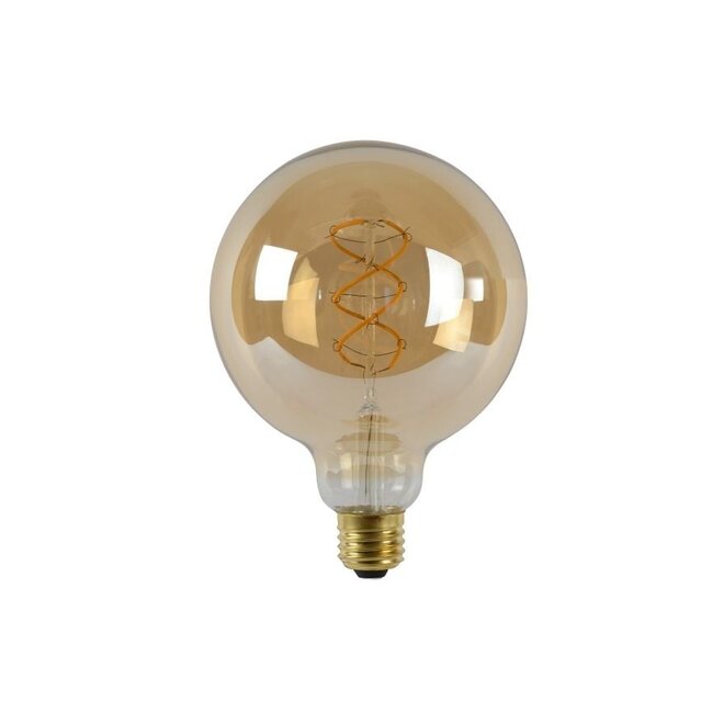 3x G125 - Filament lamp - Ø 12,5 cm - LED Dimb. - E27 - 4,9W 2200K - Amber