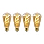 4x ST64 - Filament lamp - Ø 6,4 cm - LED Dimb. - E27 - 4,9W 2200K - Amber