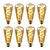 8x ST64 - Filament lamp - Ø 6,4 cm - LED Dimb. - E27 - 4,9W 2200K - Amber