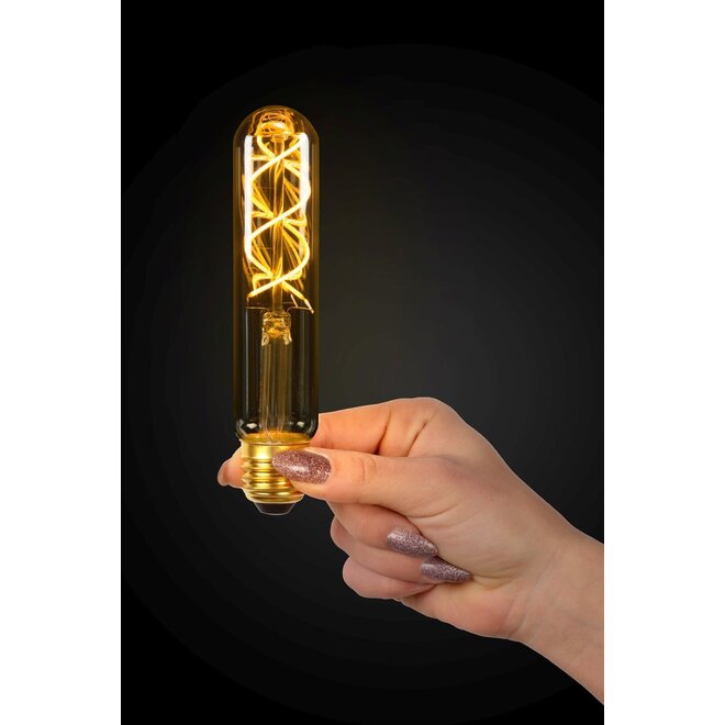 2x T32 - Filament lamp - Ø 3 cm - LED Dimb. - E27 - 4,9W 2200K - Amber