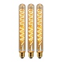 3x T32 - Filament lamp - Ø 3,2 cm - LED Dimb. - E27 - 4,9W 2200K - Amber