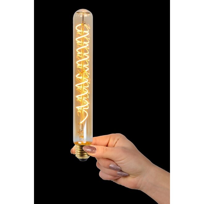 3x T32 - Filament lamp - Ø 3,2 cm - LED Dimb. - E27 - 4,9W 2200K - Amber