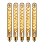 5x T32 - Filament lamp - Ø 3,2 cm - LED Dimb. - E27 - 4,9W 2200K - Amber
