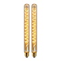 2x T32 - Filament lamp - Ø 3,2 cm - LED Dimb. - E27 - 4,9W 2200K - Amber