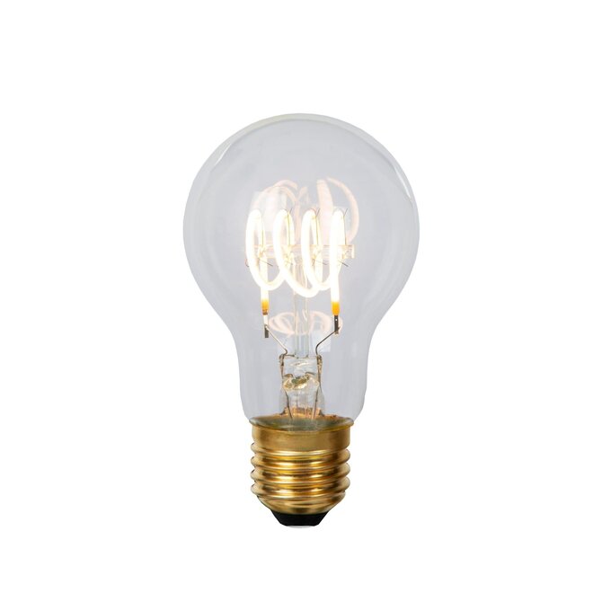 4x A60 - Filament lamp - Ø 6 cm - LED Dimb. - E27 - 4,9W 2700K - Transparant