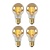 4x A60 - Filament lamp - Ø 6 cm - LED Dimb. - E27 - 4,9W 2200K - Amber
