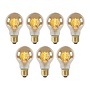7x A60 - Filament lamp - Ø 6 cm - LED Dimb. - E27 - 4,9W 2200K - Amber
