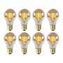 8x A60 - Filament lamp - Ø 6 cm - LED Dimb. - E27 - 4,9W 2200K - Amber