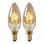 2x C35 - Filament lamp - Ø 3,5 cm - LED Dimb. - E14 - 3W 2200K - Amber