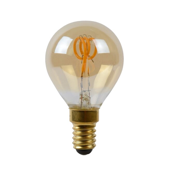 2x P45 - Filament lamp - Ø 4,5 cm - LED Dimb. - E14 - 3W 2200K - Amber