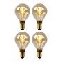 4x P45 - Filament lamp - Ø 4,5 cm - LED Dimb. - E14 - 3W 2200K - Amber