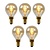 5x P45 - Filament lamp - Ø 4,5 cm - LED Dimb. - E14 - 3W 2200K - Amber