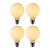 4x G80 - Filament lamp - Ø 8 cm - LED Dimb. - E27 - 4,9W 2700K - Opaal