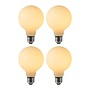 4x G80 - Filament lamp - Ø 8 cm - LED Dimb. - E27 - 4,9W 2700K - Opaal
