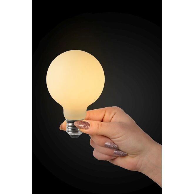 4x G80 - Filament lamp - Ø 8 cm - LED Dimb. - E27 - 4,9W 2700K - Opaal