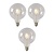 3x G95 Class B - Filament lamp - Ø 9,5 cm - LED Dimb. - E27 - 7W 2700K - Transparant