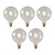 5x G95 Class B - Filament lamp - Ø 9,5 cm - LED Dimb. - E27 - 7W 2700K - Transparant