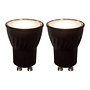2x MR11 - Led lamp - Ø 3,5 cm - LED Dimb. - GU10 (MR11) - 3,8W 2700K - Zwart