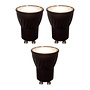 3x MR11 - Led lamp - Ø 3,5 cm - LED Dimb. - GU10 (MR11) - 3,8W 2700K - Zwart